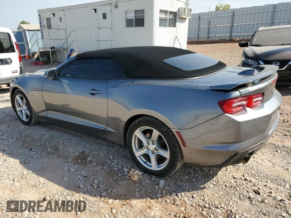 2020 Chevrolet Camaro 1LT with VIN 1G1FB3DX2L0103107, listed as a Copart auction lot 75917804 with 46,552 mi miles and Salvage Title. Bid and sale history available at carsss.com. Image 2.