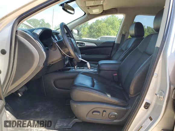 2017 Nissan Pathfinder SV with VIN 5N1DR2MN3HC687473, listed as a Copart auction lot 63376195 with 69,600 mi miles and Salvage title. Bid and sale history available at DreamBid. Image 7.