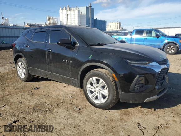 2021 Chevrolet Blazer LT with VIN 3GNKBCRS1MS565257, listed as a Copart auction lot 42253635 with 75,624 mi miles and Salvage title. Bid and sale history available at DreamBid. Image 4.