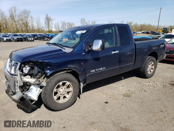 2006 Nissan Titan SE z VIN 1N6BA06B86N511768, wystawiony jako Copart lot #52146585 z przebiegiem 174 058 mil mil oraz Szkoda całkowita • Salvage title. Historia ofert i sprzedaży dostępna na DreamBid. Obrazek 1.