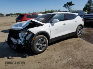 2024 Chevrolet Blazer LT with VIN 3GNKBCR41RS236051, listed as a Copart auction lot 56114425 with 18,269 mi miles and Salvage title. Bid and sale history available at DreamBid. Image 1.