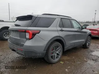2025 Ford Explorer ST-Line with VIN 1FMUK8KH0SGA05900, listed as a Copart auction lot 86958044 with 1,802 mi miles and Non Repairable. Bid and sale history available at carsss.com. Image 3.