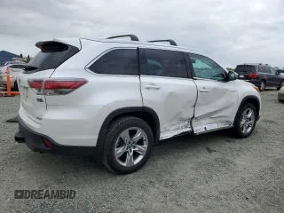 2016 Toyota Highlander Hybrid Limited with VIN 5TDDCRFH2GS014726, listed as a Copart auction lot 50967815 with 36,142 mi miles and Salvage Title. Bid and sale history available at carsss.com. Image 3.