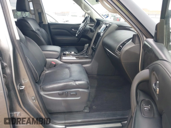 2021 Infiniti QX80 PREMIUM SELECT with VIN JN8AZ2AF9M9718838, listed as a IAAI auction lot 41797875 with 80,597 mi miles. Bid and sale history available at carsss.com. Image 5.