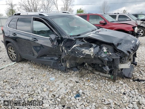 2018 Jeep Cherokee Latitude Plus with VIN 1C4PJMLX6JD618977, listed as a Copart auction lot 55198855 with 186,373 mi miles and Clean Title. Bid and sale history available at DreamBid. Image 4.