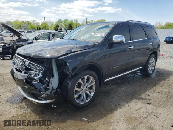 2017 Dodge Durango Citadel with VIN 1C4RDJEG5HC904931, listed as a Copart auction lot 54357555 with 157,158 mi miles and Salvage title. Bid and sale history available at DreamBid. Image 1.