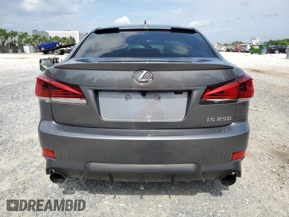 2013 Lexus IS 250 with VIN JTHBF5C24D5192600, listed as a Copart auction lot 58946155 with 144,022 mi miles and Salvage title. Bid and sale history available at DreamBid. Image 6.