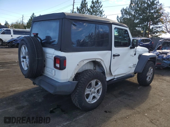 2018 Jeep Wrangler Sport with VIN 1C4GJXAN9JW331320, listed as a Copart auction lot 77883334 with 26,567 mi miles and Salvage title. Bid and sale history available at DreamBid. Image 3.