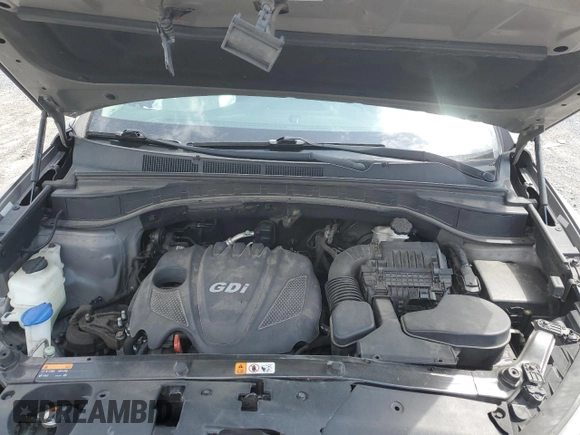 2016 Hyundai Santa Fe z VIN 5XYZTDLB5GG323838, wystawiony jako Copart lot #53261345 z przebiegiem 85 952 mil mil oraz Szkoda całkowita • Salvage title. Historia ofert i sprzedaży dostępna na DreamBid. Obrazek 12.