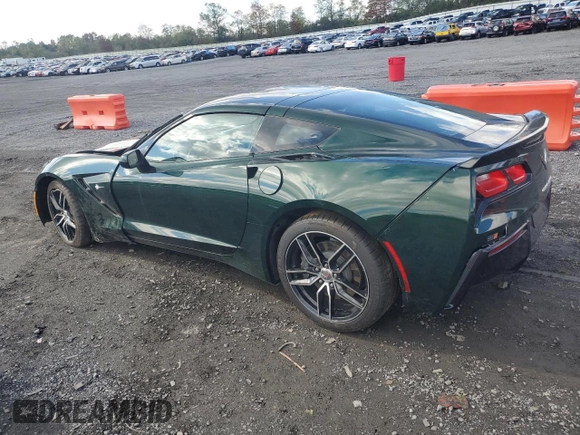 2014 Chevrolet Corvette 2LT with VIN 1G1YC2D7XE5127466, listed as a Copart auction lot 74580694 with 14,516 mi miles and Salvage Title. Bid and sale history available at carsss.com. Image 2.