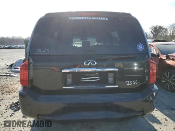 2008 Infiniti QX56 with VIN 5N3AA08C98N913602, listed as a Copart auction lot 83480504 with 188,859 mi miles and Non Repairable. Bid and sale history available at carsss.com. Image 6.