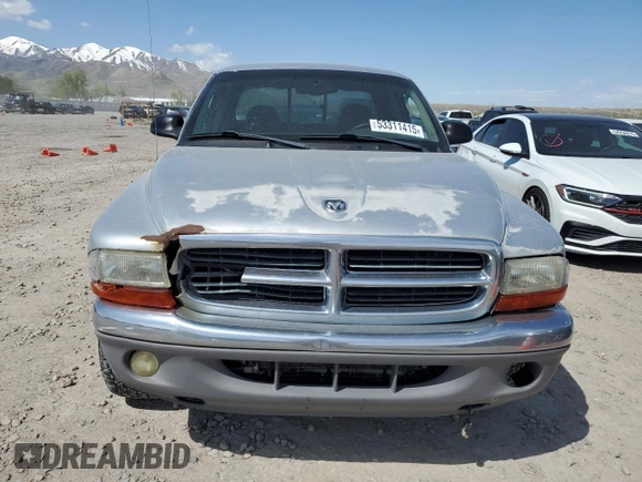 2004 Dodge Dakota SLT with VIN 1D7GL42N84S693356, listed as a Copart auction lot 53311415 with 224,342 mi miles and Salvage title. Bid and sale history available at DreamBid. Image 5.