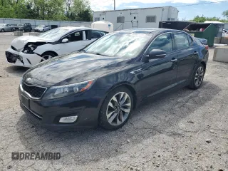 2014 Kia Optima SX Turbo with VIN 5XXGR4A67EG306326, listed as a Copart auction lot 55883095 with 142,544 mi miles and Salvage title. Bid and sale history available at DreamBid. Image 1.