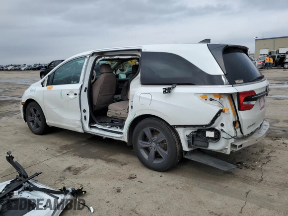 2022 Honda Odyssey EX with VIN 5FNRL6H59NB018877, listed as a Copart auction lot 47428685 with 65,333 mi miles and Salvage Title. Bid and sale history available at DreamBid. Image 2.