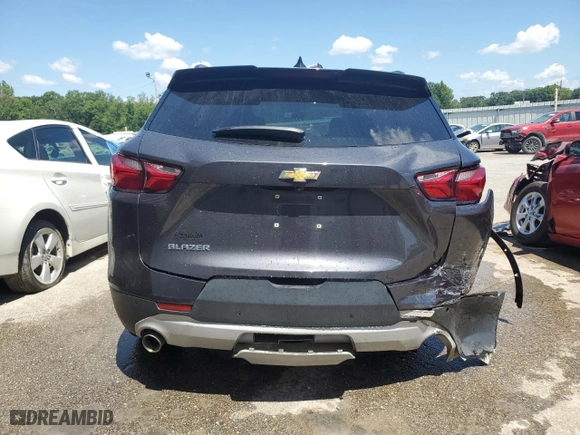 2021 Chevrolet Blazer LT with VIN 3GNKBCRSXMS564267, listed as a Copart auction lot 62309534 with 33,978 mi miles and Salvage Title. Bid and sale history available at carsss.com. Image 6.