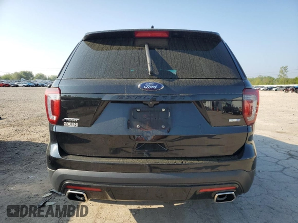 2017 Ford Explorer Sport with VIN 1FM5K8GT8HGA74683, listed as a Copart auction lot 55941375 with 160,898 mi miles and Salvage title. Bid and sale history available at DreamBid. Image 6.