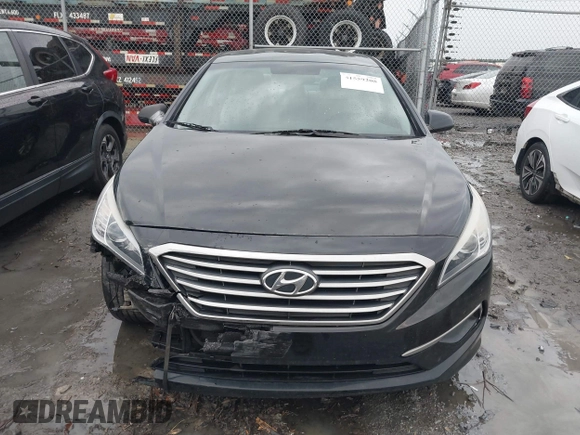 2016 Hyundai Sonata 2.4L with VIN 5NPE24AF7GH280779, listed as a IAAI auction lot 41559208 with 119,068 mi miles and . Bid and sale history available at carsss.com. Image 13.