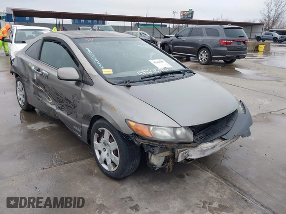 2006 Honda Civic Cpe LX with VIN 2HGFG11686H559025, listed as a IAAI auction lot 41564965 with 279,475 mi miles. Bid and sale history available at carsss.com. Image 1.