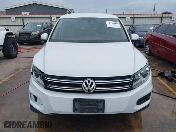 2017 Volkswagen Tiguan S with VIN WVGAV7AX8HK046181, listed as a IAAI auction lot 42493160 with 65,609 mi miles and . Bid and sale history available at DreamBid. Image 13.