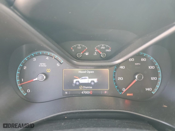 2021 Chevrolet Colorado 4WD Z71 with VIN 1GCPTDE15M1204579, listed as a Copart auction lot 75013414 with 47,003 mi miles and Salvage Title. Bid and sale history available at carsss.com. Image 9.