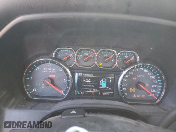 2017 Chevrolet Silverado 1500 LT with VIN 1GCVKREC6HZ345662, listed as a Copart auction lot 53331815 with 121,081 mi miles and Salvage Title. Bid and sale history available at DreamBid. Image 9.