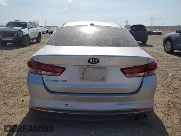 2017 Kia Optima LX with VIN 5XXGT4L35HG122821, listed as a Copart auction lot 59802025 with 163,232 mi miles and Salvage title. Bid and sale history available at DreamBid. Image 6.