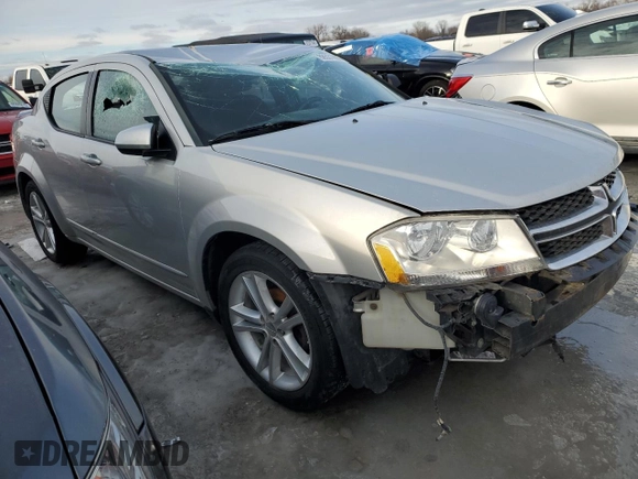 2012 Dodge Avenger SXT Plus with VIN 1C3CDZEG4CN246931, listed as a Copart auction lot 88531865 with Not Provided miles and Salvage Title. Bid and sale history available at carsss.com. Image 4.