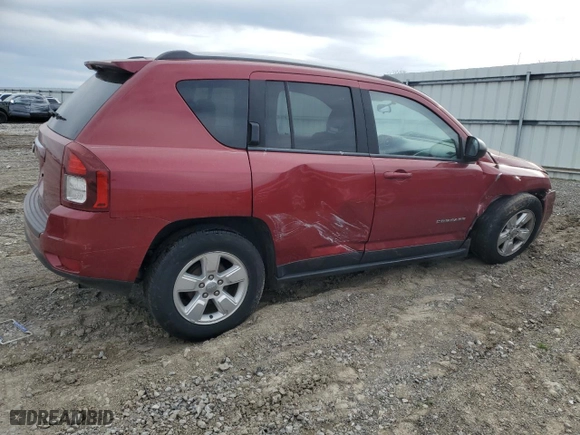 2014 Jeep Compass Sport with VIN 1C4NJCBA7ED627093, listed as a Copart auction lot 50158915 with 133,417 mi miles and Salvage Title. Bid and sale history available at carsss.com. Image 3.