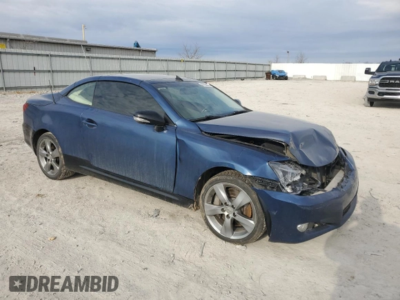 2010 Lexus IS with VIN JTHFE2C2XA2503785, listed as a Copart auction lot 47293885 with Not Provided miles and Salvage Title. Bid and sale history available at carsss.com. Image 4.