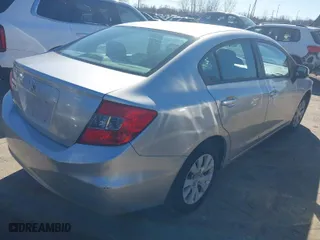 2012 Honda Civic Sdn LX with VIN 19XFB2F51CE098437, listed as a IAAI auction lot 41807527 with 178,169 mi miles. Bid and sale history available at carsss.com. Image 4.