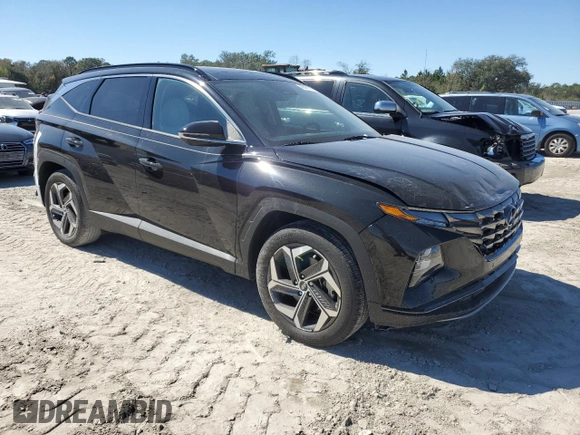 2022 Hyundai Tucson Limited with VIN 5NMJE3AEXNH143921, listed as a Copart auction lot 47481165 with 27,347 mi miles and Non Repairable. Bid and sale history available at carsss.com. Image 4.