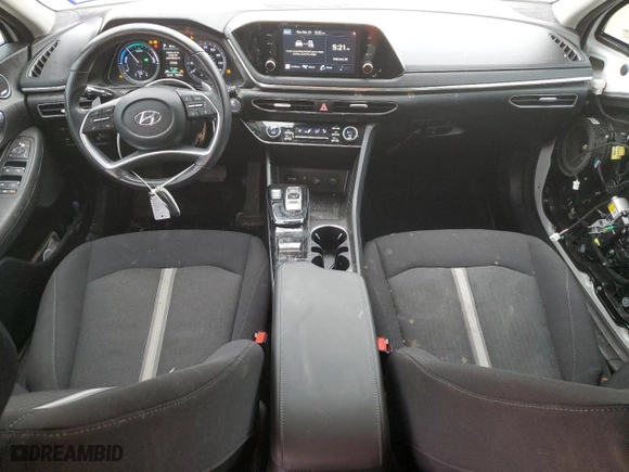 2021 Hyundai Sonata Hybrid SEL with VIN KMHL34JJ7MA027209, listed as a Copart auction lot 45923555 with 78,033 mi miles and Salvage Title. Bid and sale history available at carsss.com. Image 8.