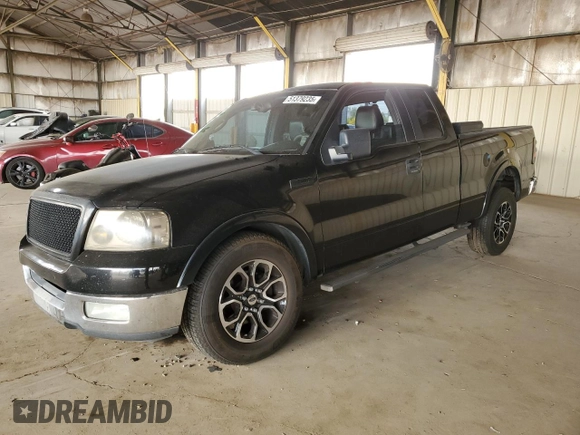 2005 Ford F-150 XLT with VIN 1FTPX12515NB04323, listed as a Copart auction lot 51379235 with 207,040 mi miles and Salvage Title. Bid and sale history available at carsss.com. Image 1.