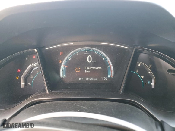 2020 Honda Civic Hatchback EX with VIN SHHFK7H68LU206211, listed as a Copart auction lot 87403164 with 55,019 mi miles and Salvage Title. Bid and sale history available at carsss.com. Image 9.