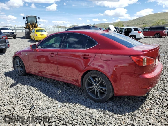 2013 Lexus IS 250 with VIN JTHBF5C22D5185919, listed as a Copart auction lot 56909575 with 125,367 mi miles and Salvage title. Bid and sale history available at DreamBid. Image 2.