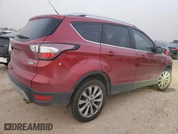 2017 Ford Escape Titanium with VIN 1FMCU0J99HUB42779, listed as a Copart auction lot 47860945 with 98,114 mi miles and Salvage Title. Bid and sale history available at carsss.com. Image 3.