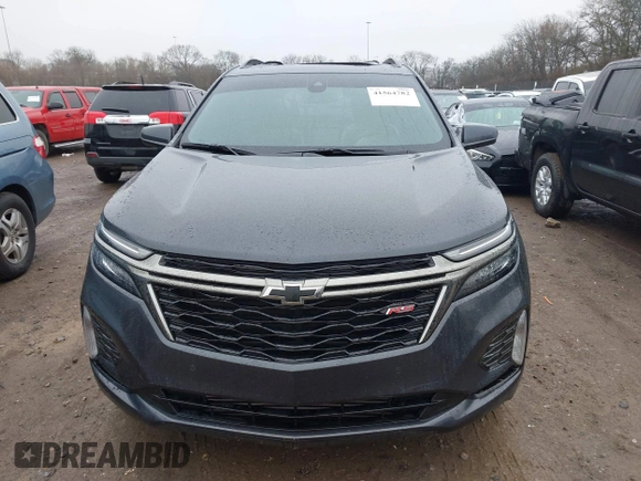 2023 Chevrolet Equinox RS with VIN 3GNAXMEG4PS115675, listed as a IAAI auction lot 41564782 with 34,848 mi miles. Bid and sale history available at carsss.com. Image 12.