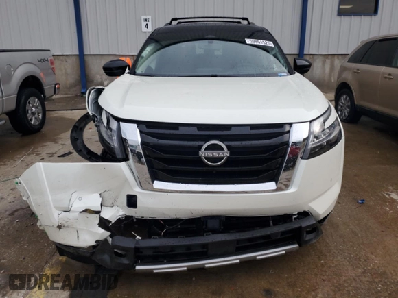 2023 Nissan Pathfinder Platinum with VIN 5N1DR3DK0PC277403, listed as a Copart auction lot 59861525 with 22,966 mi miles and Non repairable. Bid and sale history available at DreamBid. Image 5.