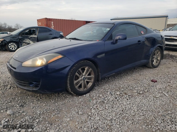 2007 Hyundai Tiburon GS with VIN KMHHM66D97U260559, listed as a Copart auction lot 43320165 with 181,148 mi miles and Salvage Title. Bid and sale history available at carsss.com. Image 1.