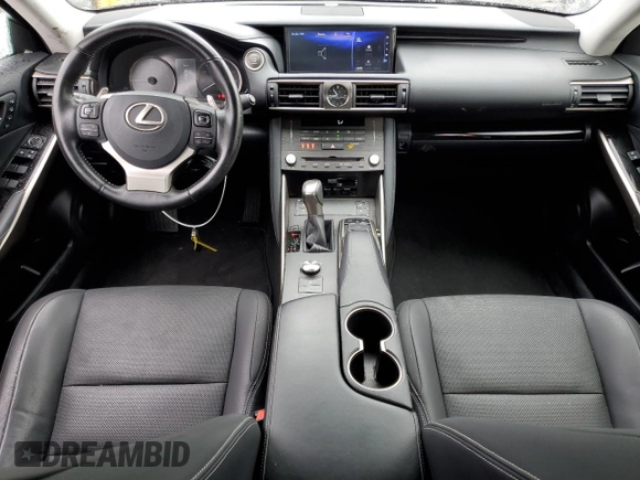 2019 Lexus IS with VIN JTHBA1D28K5100097, listed as a Copart auction lot 50593915 with 7,187 mi miles and Salvage Title. Bid and sale history available at carsss.com. Image 8.