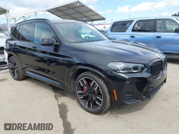 2022 BMW X3 M40i with VIN 5UX83DP01N9N28817, listed as a IAAI auction lot 41939093 with 19,011 mi miles. Bid and sale history available at carsss.com. Image 1.