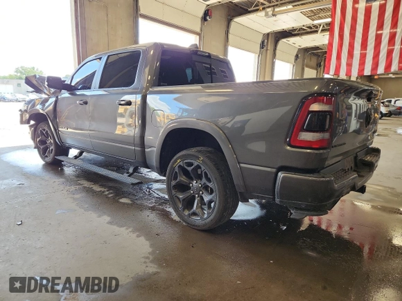 2021 Ram 1500 Limited with VIN 1C6SRFHT1MN563896, listed as a Copart auction lot 63918625 with 91,523 mi miles and Salvage title. Bid and sale history available at DreamBid. Image 2.