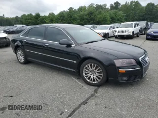 2007 Audi A8 L 4.2L with VIN WAUMV44E77N026086, listed as a Copart auction lot 61807414 with 0 mi miles and Salvage Title. Bid and sale history available at carsss.com. Image 4.