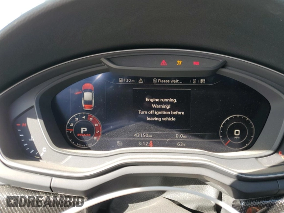 2018 Audi S5 Premium Plus z VIN WAUP4AF50JA001752, wystawiony jako Copart lot #48008715 z przebiegiem 43 150 mil mil oraz Szkoda całkowita • Salvage title. Historia ofert i sprzedaży dostępna na DreamBid. Obrazek 9.