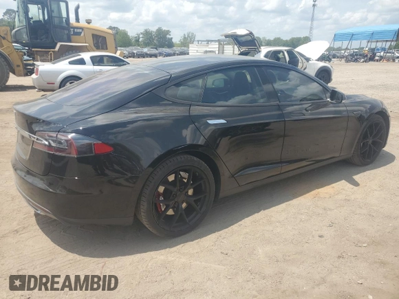 2014 Tesla Model S 60 with VIN 5YJSA1S16EFP50982, listed as a Copart auction lot 54426015 with 76,515 mi miles and Salvage title. Bid and sale history available at DreamBid. Image 3.