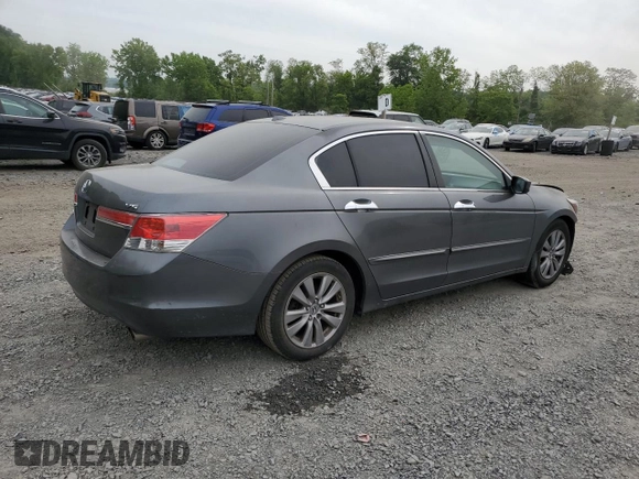 2011 Honda Accord EX-L z VIN 1HGCP3F81BA003186, wystawiony jako Copart lot #57966005 z przebiegiem 154 835 mil mil oraz Szkoda całkowita • Salvage title. Historia ofert i sprzedaży dostępna na DreamBid. Obrazek 3.