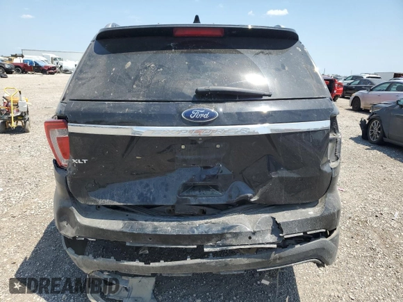 2017 Ford Explorer XLT with VIN 1FM5K7D86HGB30498, listed as a Copart auction lot 53467025 with 146,617 mi miles and Salvage title. Bid and sale history available at DreamBid. Image 6.