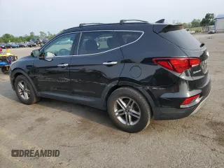 2018 Hyundai Santa Fe 2.4L with VIN 5NMZUDLB6JH099571, listed as a Copart auction lot 60960385 with 147,004 mi miles and Salvage title. Bid and sale history available at DreamBid. Image 2.