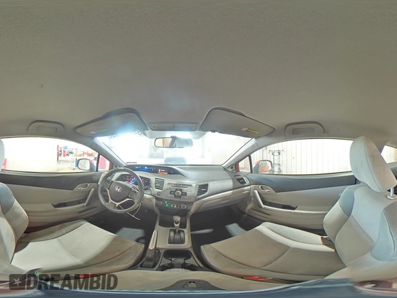 2012 Honda Civic Cpe LX with VIN 2HGFG3B54CH533373, listed as a Copart auction lot 54818905 with 176,232 mi miles and Salvage Title. Bid and sale history available at carsss.com. Image 14.