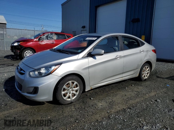 2013 Hyundai Accent GLS with VIN KMHCT4AE4DU440657, listed as a Copart auction lot 52875675 with 370,593 mi miles and Clean Title. Bid and sale history available at carsss.com. Image 1.